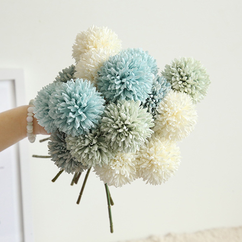 Chậu Hoa Bồ Công Anh Giả Bằng Vải Lụa 29CM Dùng Trang Trí Phòng Khách/Văn Phòng/Nhà Cửa