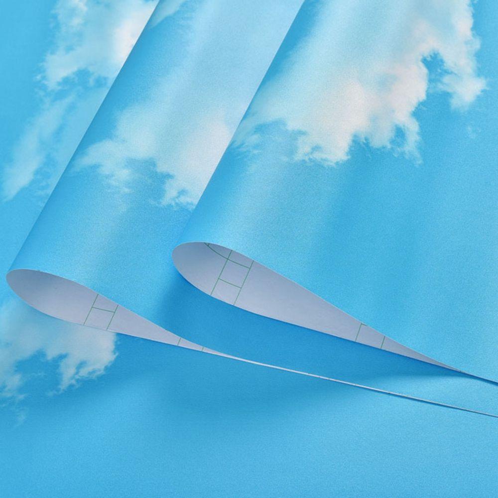 Giấy Dán Tường PVC Tự Dính Họa Tiết Bầu Trời Xanh Trang Trí Nhà Cửa