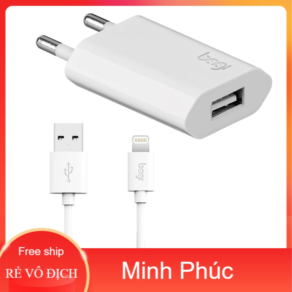 (Chính hãng) Bộ Sạc BA--GI 51 Iphone Củ Dẹp