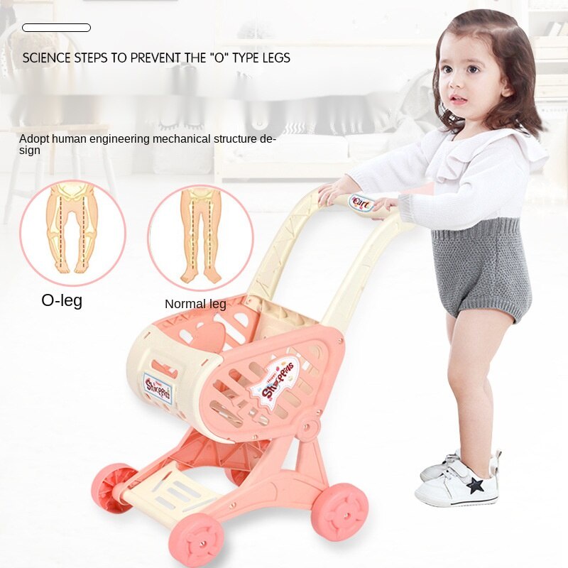 Đồ Chơi Xe Đẩy Mua Sắm Mini 40cm x 17cm x 25cm Vui Nhộn Cho Bé