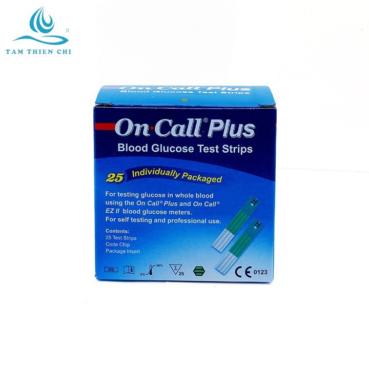 Que thử đường huyết ACON On Call Plus hộp 25 que rời