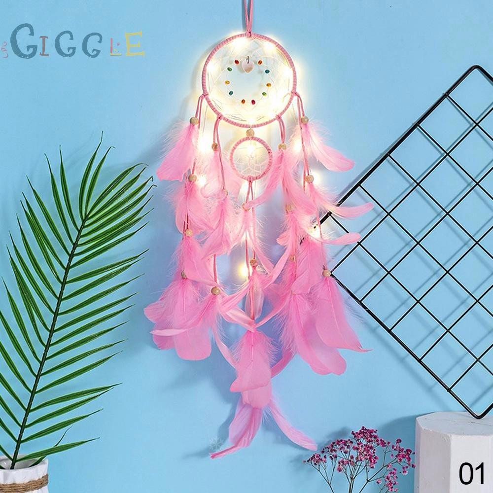 Vòng Bắt Giấc Mơ Trang Trí Có Gắn Đèn Led