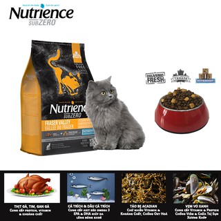Thức Ăn Hạt Cho Mèo Anh Lông Ngắn Nutrience SubZero Bao 5kg - Thịt Gà, Cá Hồi, Cá Tuyết, Rau Củ & Trái Cây Tự Nhiên