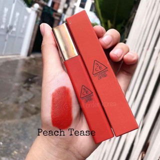 Son kem lì 3ce cloud lip tint #peach tease cam san hô