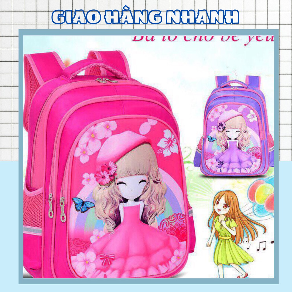 TÚI BALO CÔNG CHÚA HÌNH 3D SIÊU DỄ THƯƠNG 88021 GIAO HÀNG NHANH