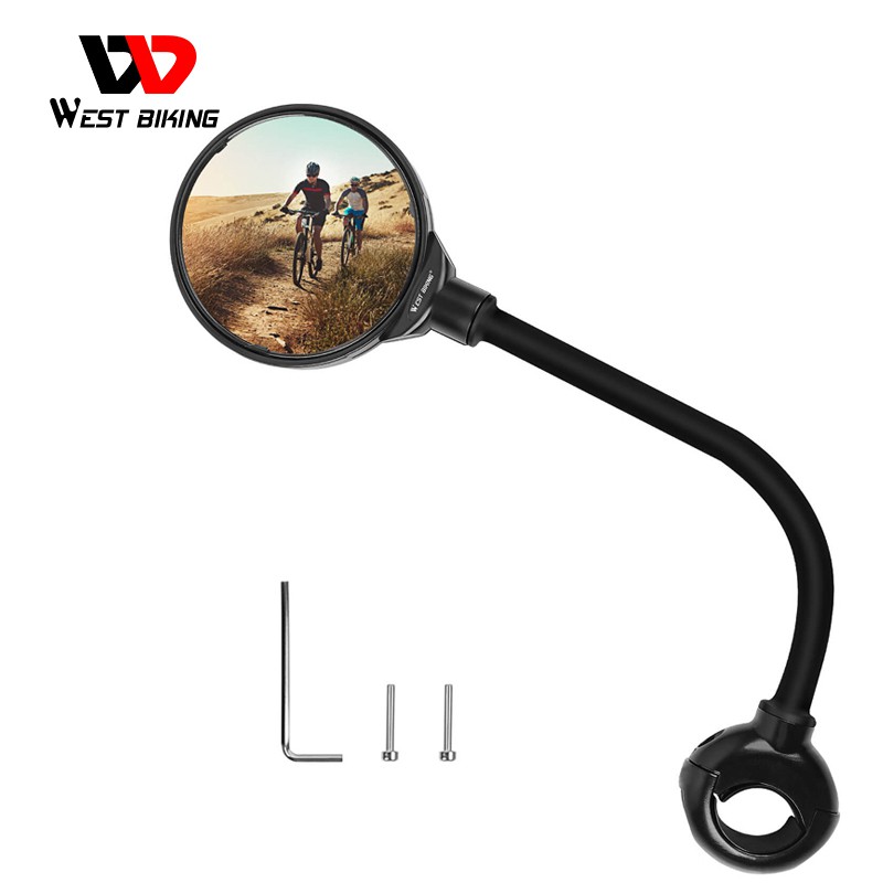 Gương Chiếu Hậu WEST BIKING Góc Rộng Gắn Ghi Đông Xe Đạp Leo Núi