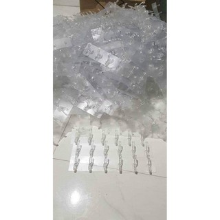 Thanh dán tường 6 móc trong suốt