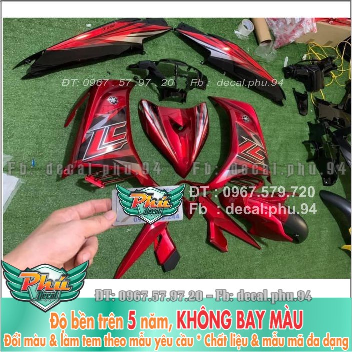 Tem rời Exciter 135 đỏ đen Lc (X) -1