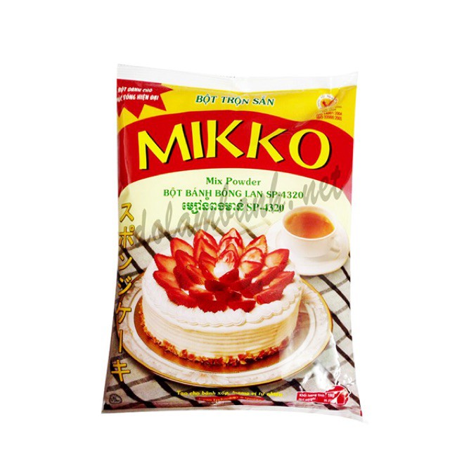 Bột trộn sẵn bánh bông lan Mikko 1kg