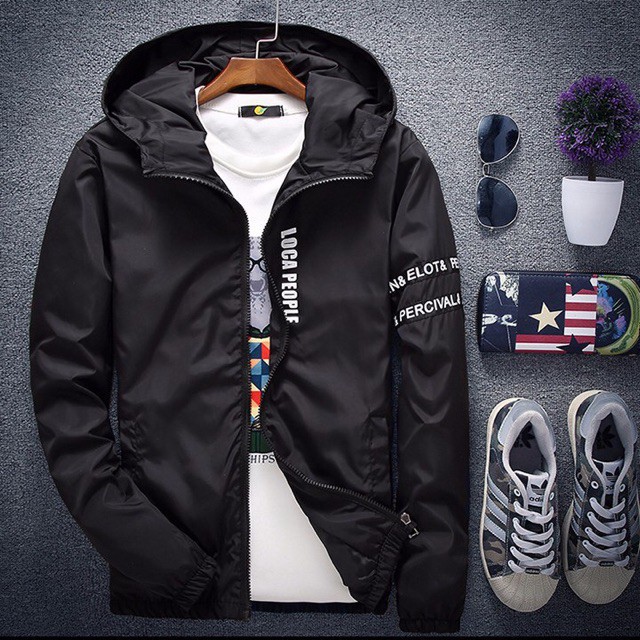 Áo khoác dù nam nữ unisex thời trang in chữ local people (màu như ảnh) | BigBuy360 - bigbuy360.vn