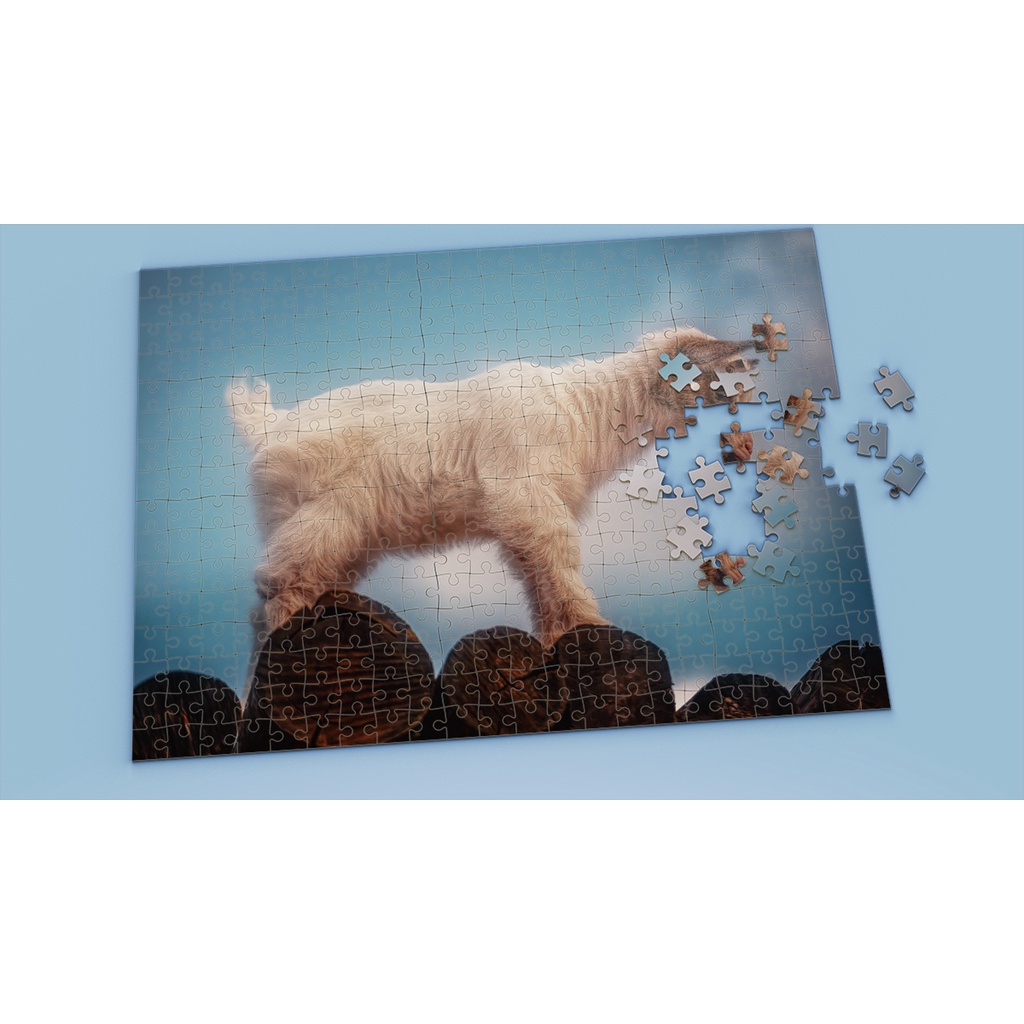 Tranh ghép hình GOAT - Mẫu 3 - Nhận in theo yêu cầu