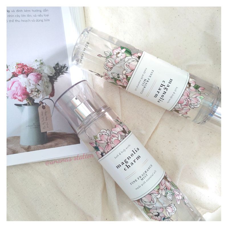 Xịt thơm Bath and Body Works 236ml - MAGNOLIA CHARM - Bodymist
