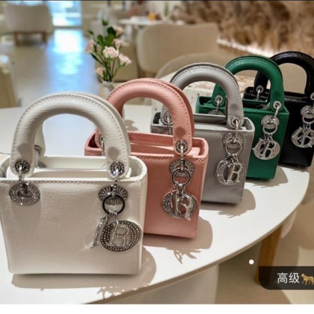 ✅Túi CD LADY VÂN ĐÁ - Size 17cm - Bản SUP [Fullbox]