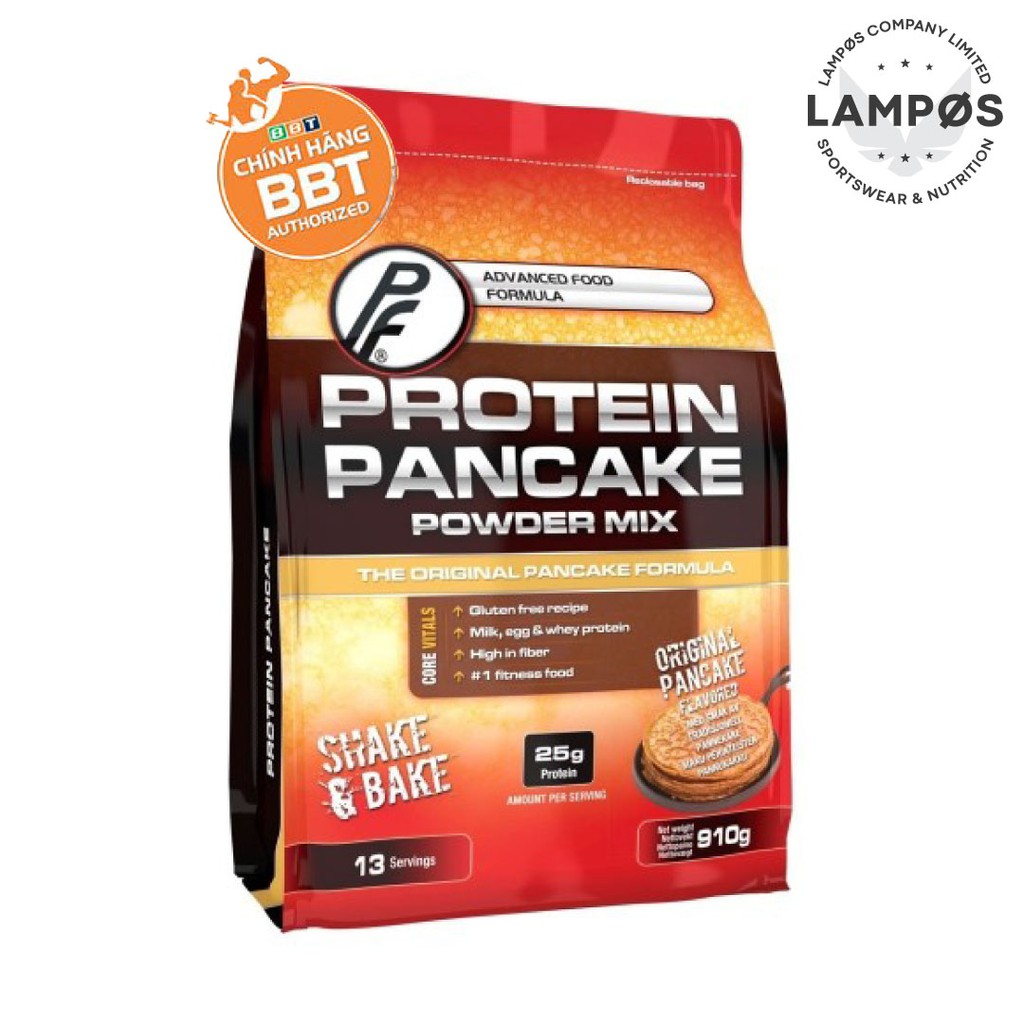 Bánh Protein Pancake, Bột làm bánh Protein Cao cấp từ Na Uy (Túi 910g)