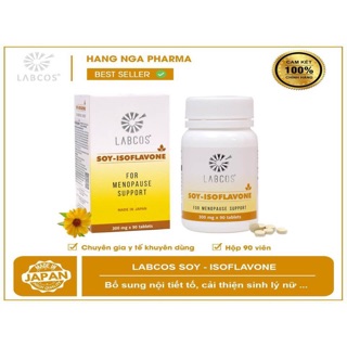 MẦM ĐẬU NÀNH - LABCOS SOY ISOFLAVON NHẬT BẢN - hộp 90 viên - bệnh viện da liễu