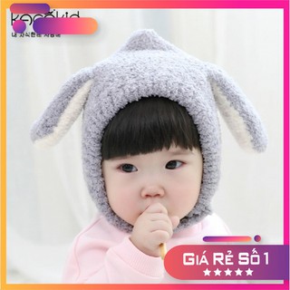 mũ len cừu tai thỏ đáng yêu cho bé