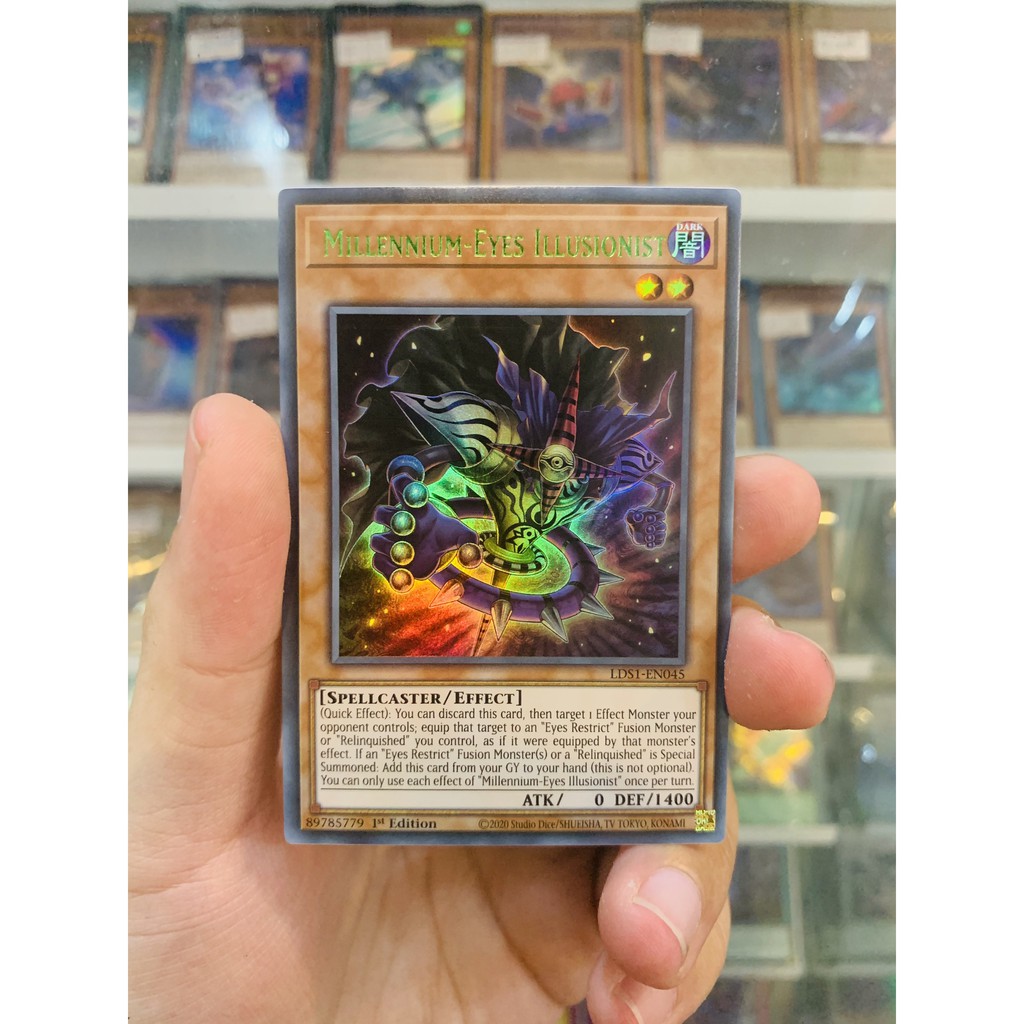 Thẻ Bài Lẻ YugiOh! Mã LDS1-EN045 - Millennium-Eyes Illusionist - Ultra Rare (Green) - 1st Edition