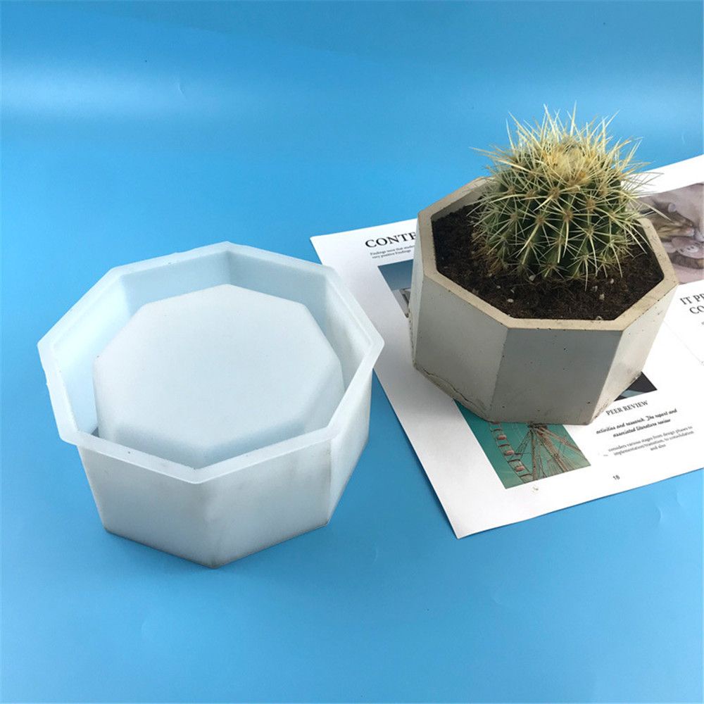 Khuôn silicone làm chậu hoa bằng resin epoxy diy trang trí nhà cửa