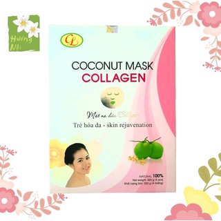 Mặt nạ dừa collagen hộp 4 miếng