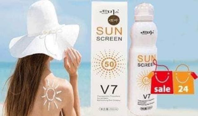 Xịt chống nắng Hàn Quốc Sun Screen V7