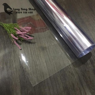 [ 1 MÉT ] Màng kính nhựa cứng trong suốt loại dày khổ 80cm