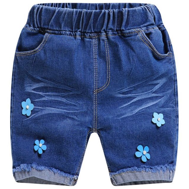 Quần Short Jeans Denim Cho Bé Từ 2-8 Tuổi