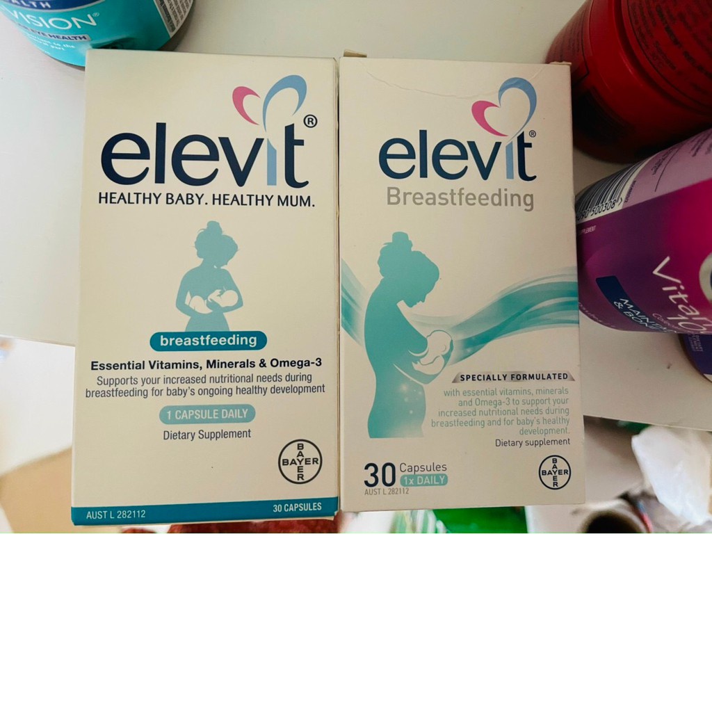 Viên uống lợi sữa Elevit Breastfeeding cho mẹ sau sinh 60 viên hàng chuẩn Úc
