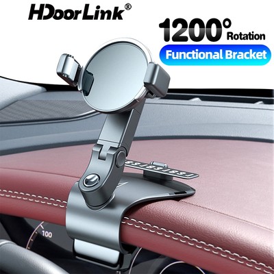 Giá đỡ điện thoại HDOORLINK có thể gắn thiết bị định vị/ GPS xoay 1200 độ 6 kiểu tùy chọn cho xe hơi