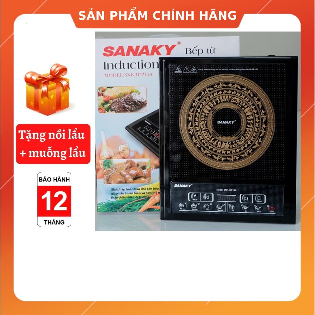 Bếp từ Sanaky SNKICP14A - Tặng kèm nồi lẩu