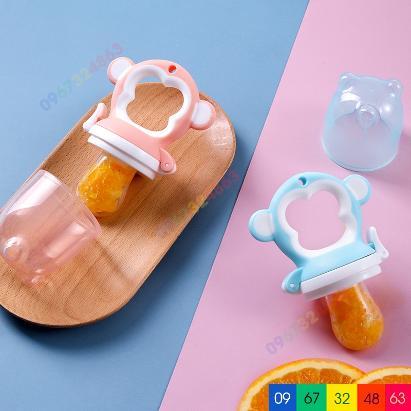 Túi nhai ăn dặm VCOOL CAO CẤP cho bé, núm nhai ăn dặm VCOOL CAO CẤP cho bé