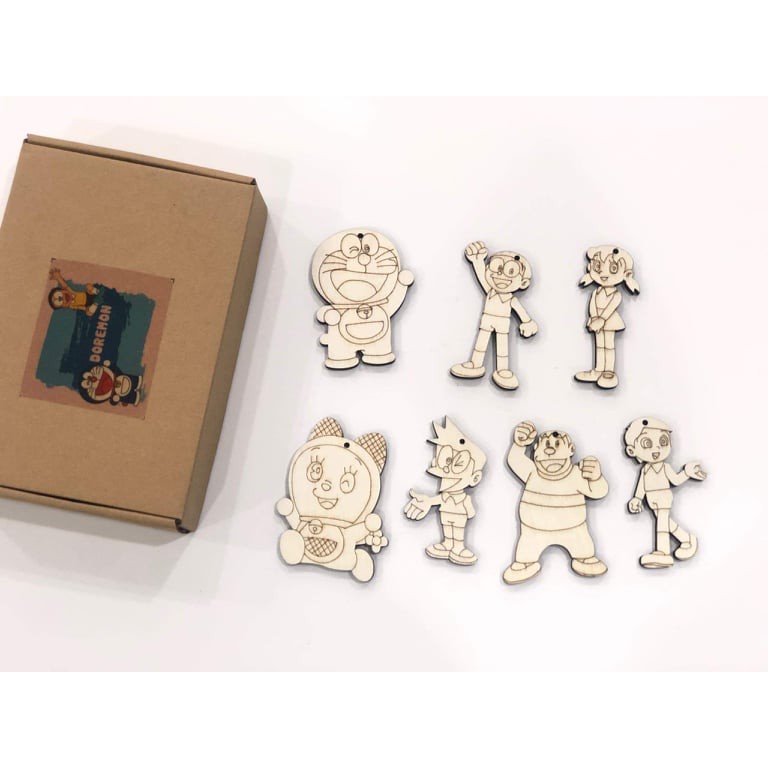 TO MÀU GỖ DORAEMON