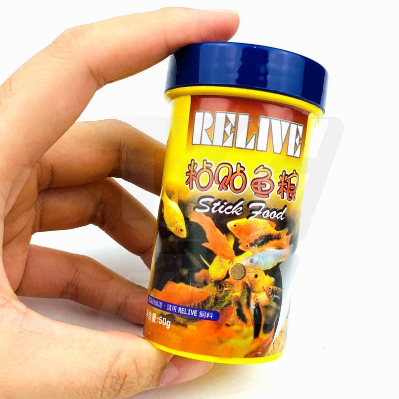 Cám dán Relive (50g) cho mọi loại cá cảnh, thức ăn cá cao cấp