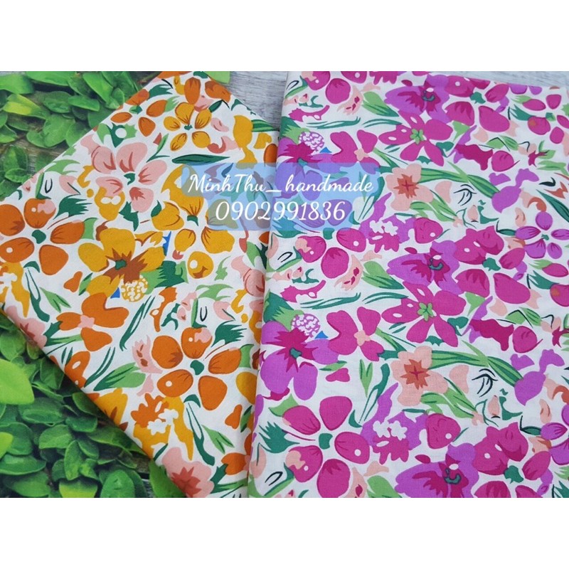 VẢI TWILL THÔ COTTON HOA SẮC MÀU BẮT MẮT