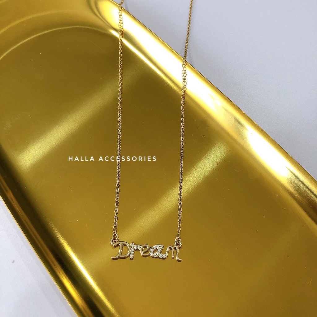 Dây chuyền Vòng cổ Choker TITAN màu Gold DREAM  HALLA DC125