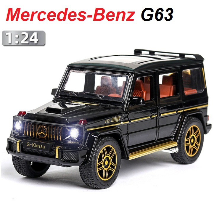 Đồ chơi mô hình xe ô tô Mercedes Benz G63 G- Klessa tỉ lệ 1:24