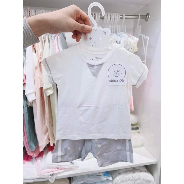 Bộ cộc mùa hè cho bé Abbie Oh size 0-3y