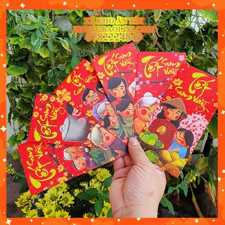 10 Bao Lì Xì 2021 Chủ Đề Tết Sum Vầy - Được Chọn Mẫu - Bao Lì Xì Thuần Việt