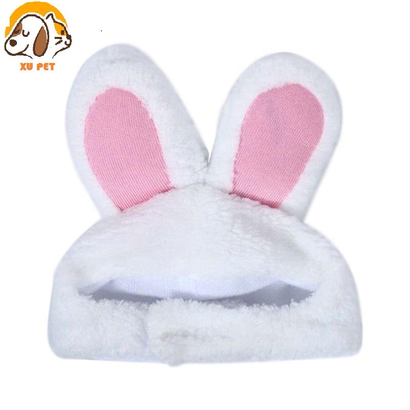 Mũ Tai Thỏ Giữ Ấm Siêu Xinh Giữ Ấm Cho Thú Cưng Có Các Nấc Điều Chỉnh