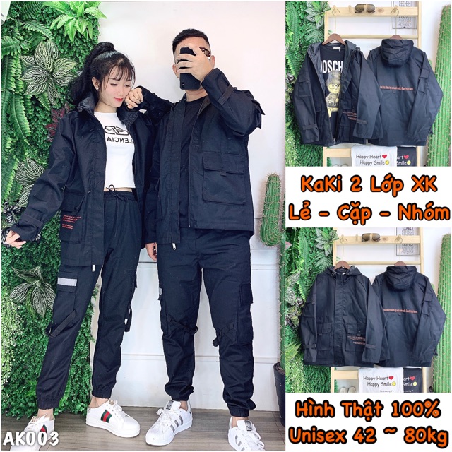🌈𝐆𝐈𝐀́ 𝐗𝐔̛𝐎̛̉𝐍𝐆💢003 Áo Khoác Kaki - Hàng 2 Lớp Chữ Đỏ Cực Hot. Hottrend - Unisex - Giá Rẻ | BigBuy360 - bigbuy360.vn