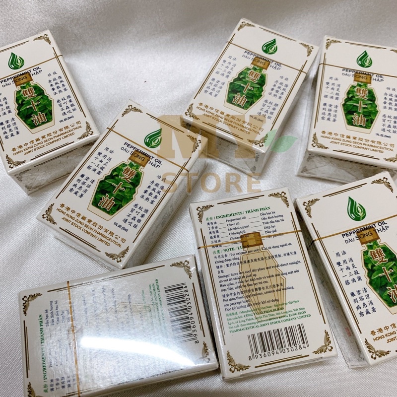 (Chính Hãng) Dầu Song Thập Hồng Kông Peppermint Oil 5ml