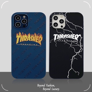 Ốp điện thoại TPU họa tiết ngọn lửa mặt nhám hai trong một cho i 13 12 11 Pro Max Mini X XS Max XR 7 8 Plus