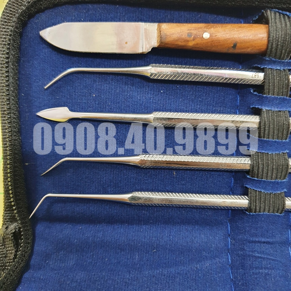 Bộ dao tỉa sáp Nha khoa 10 chi tiết