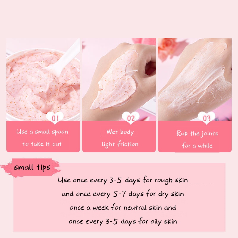 [Hàng mới về] Tẩy tế bào chết cho cơ thể làm trắng da chiết xuất từ mật ong/ đào 200ml | BigBuy360 - bigbuy360.vn