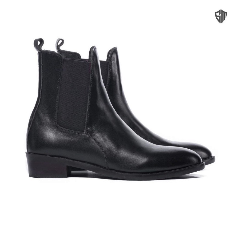 Giày nam Heels Chelsea Boots thời trang chất liệu da bò nguyên tấm đế độn 4.5cm | BigBuy360 - bigbuy360.vn
