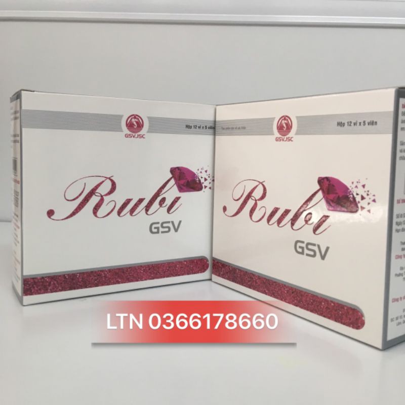 Rubi gsv - sáng da mịn da hộp 60 viên | BigBuy360 - bigbuy360.vn