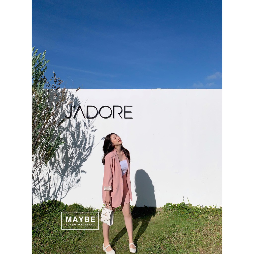 [Mã FAMALLT5 giảm 15% đơn 150k] Blazer set hồng pastel Mayberoom | BigBuy360 - bigbuy360.vn