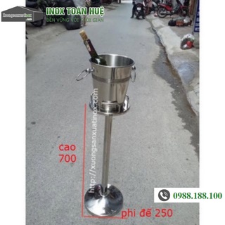 Xô ướp đá có chân inox cao cấp