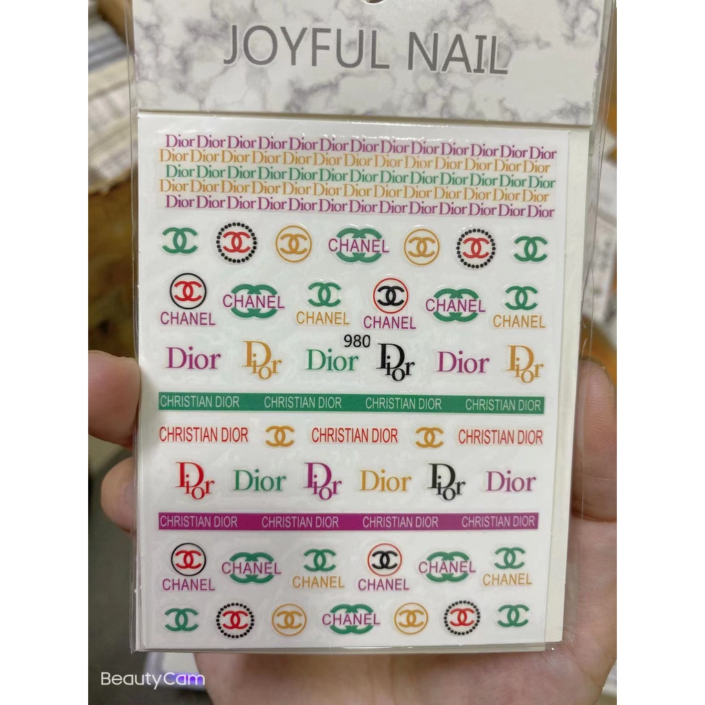 Sticker trang trí nail