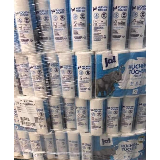 Rẻ Nhất thị trường _4 cuộn - Khăn giấy đa năng nhà bếp JA - Đức