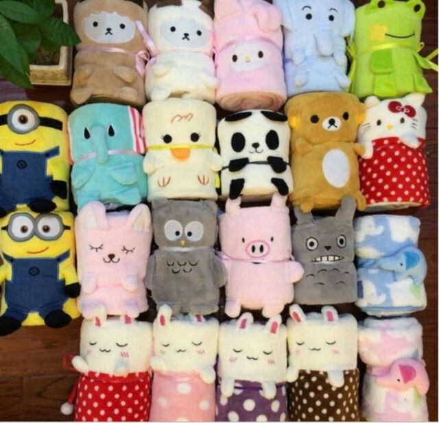 Chăn thú cuộn tròn cho bé 75x95cm